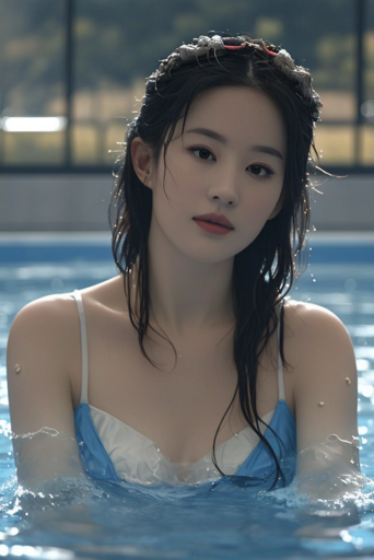 脸模LoRA泳池刘亦菲